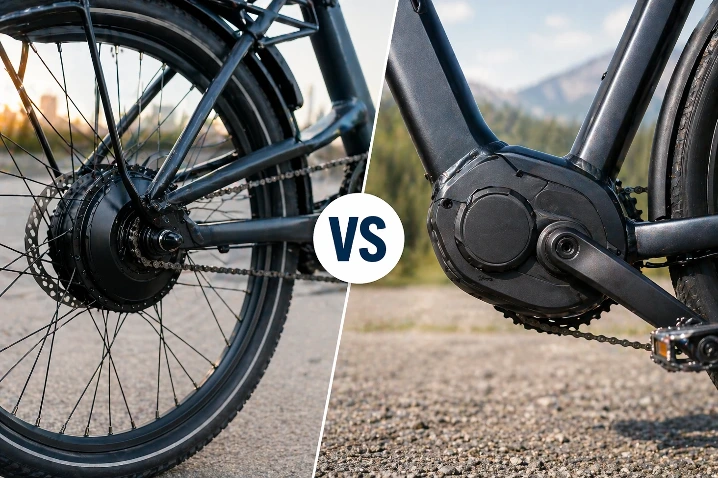 moteurs ebike roue pedalier